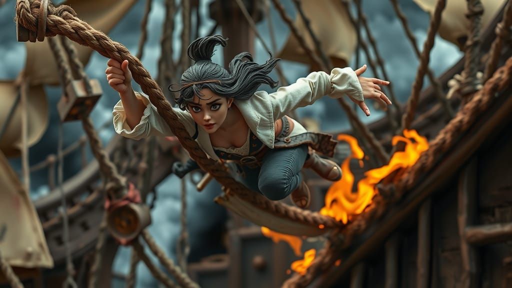 Pirate Battle in Claymation Style