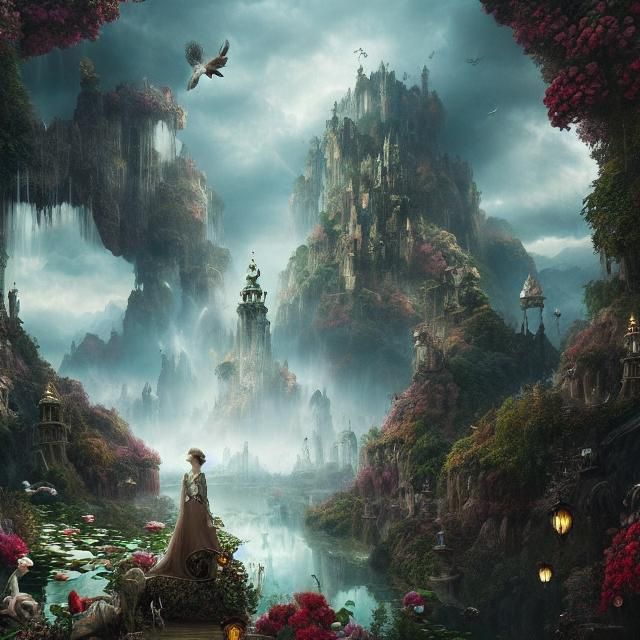 Epic Wonderland Digital Matte Painting