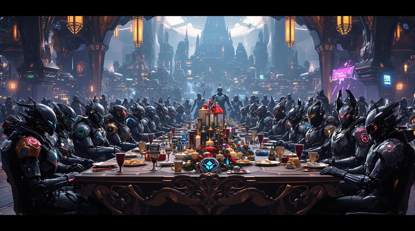 Fortnite Warriors Unite in Futuristic Feast