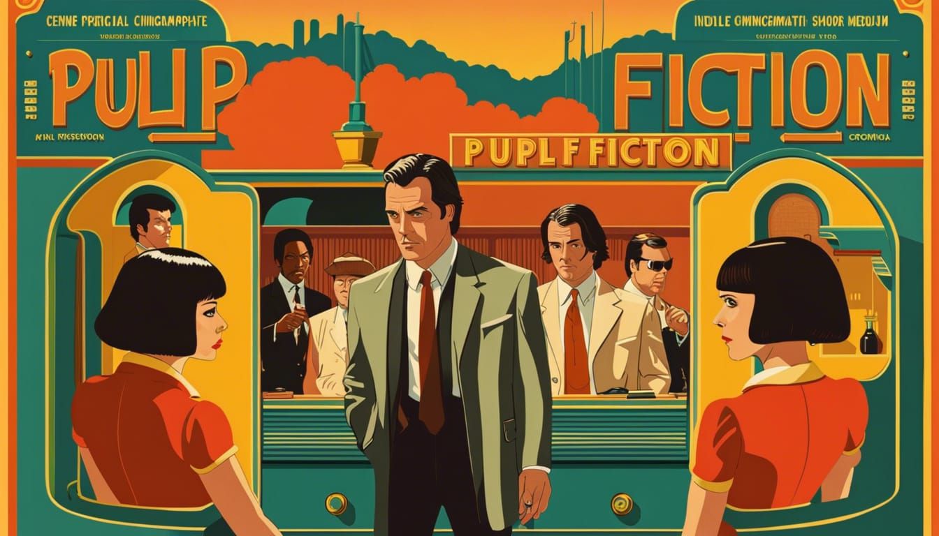Pulp Fiction in the Style of Wes Anderson
