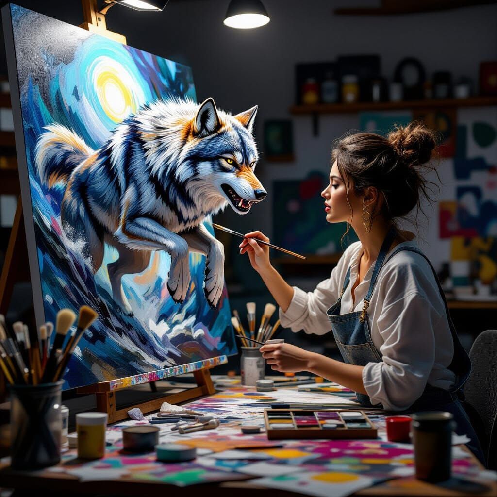 You know you're in the zone when the art feels alive.