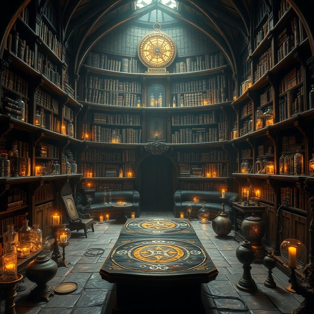 Mystical Wizard's Sanctum in Ancient Citadel