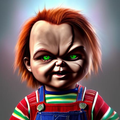 Detailed Matte Painting of Chucky in Unreal Engine