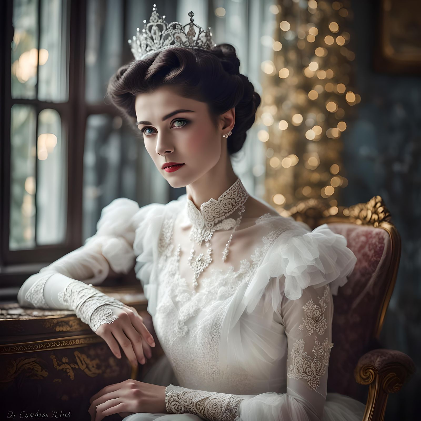 Beautiful Tsarina Alexandra in Edwardian Style