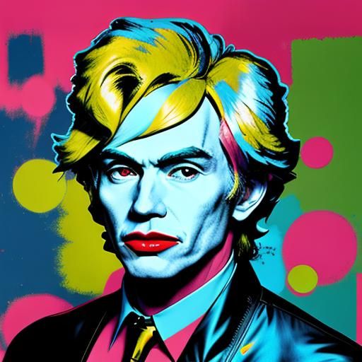 Rocket Blastoff in Warhol Pop Art Style