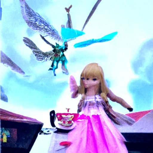 Fairies Fight at Tea Party with Barbie Dreamhouse