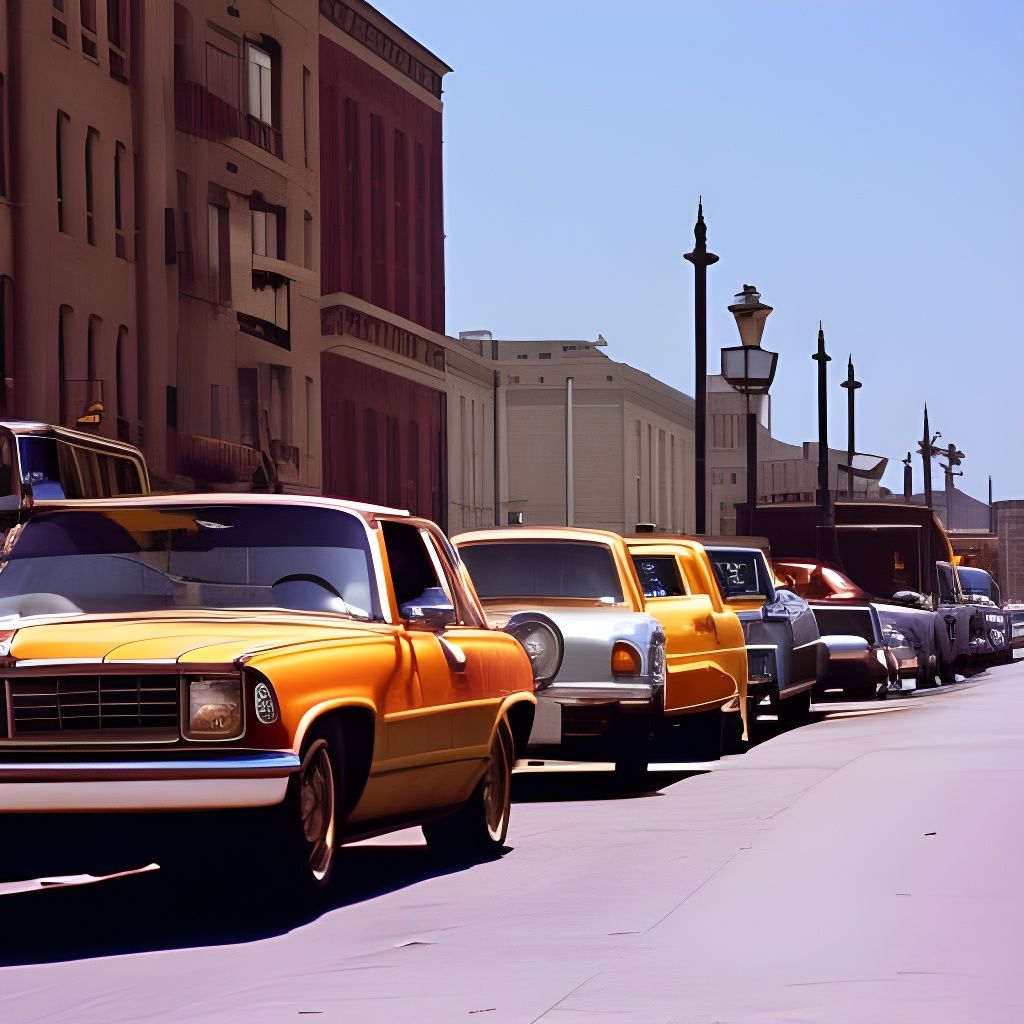 Vintage Color Street Photography Scene