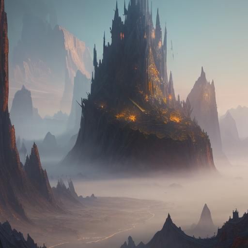 Fantastical Matte Painting in Deep Color