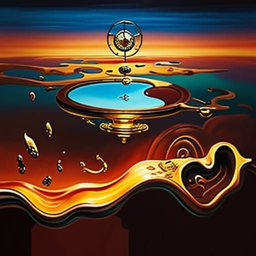 Surreal Person in Dreamscape, Dali Style