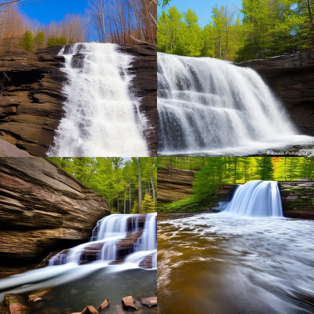 Michigan Waterfall in Spring: Professional Photography