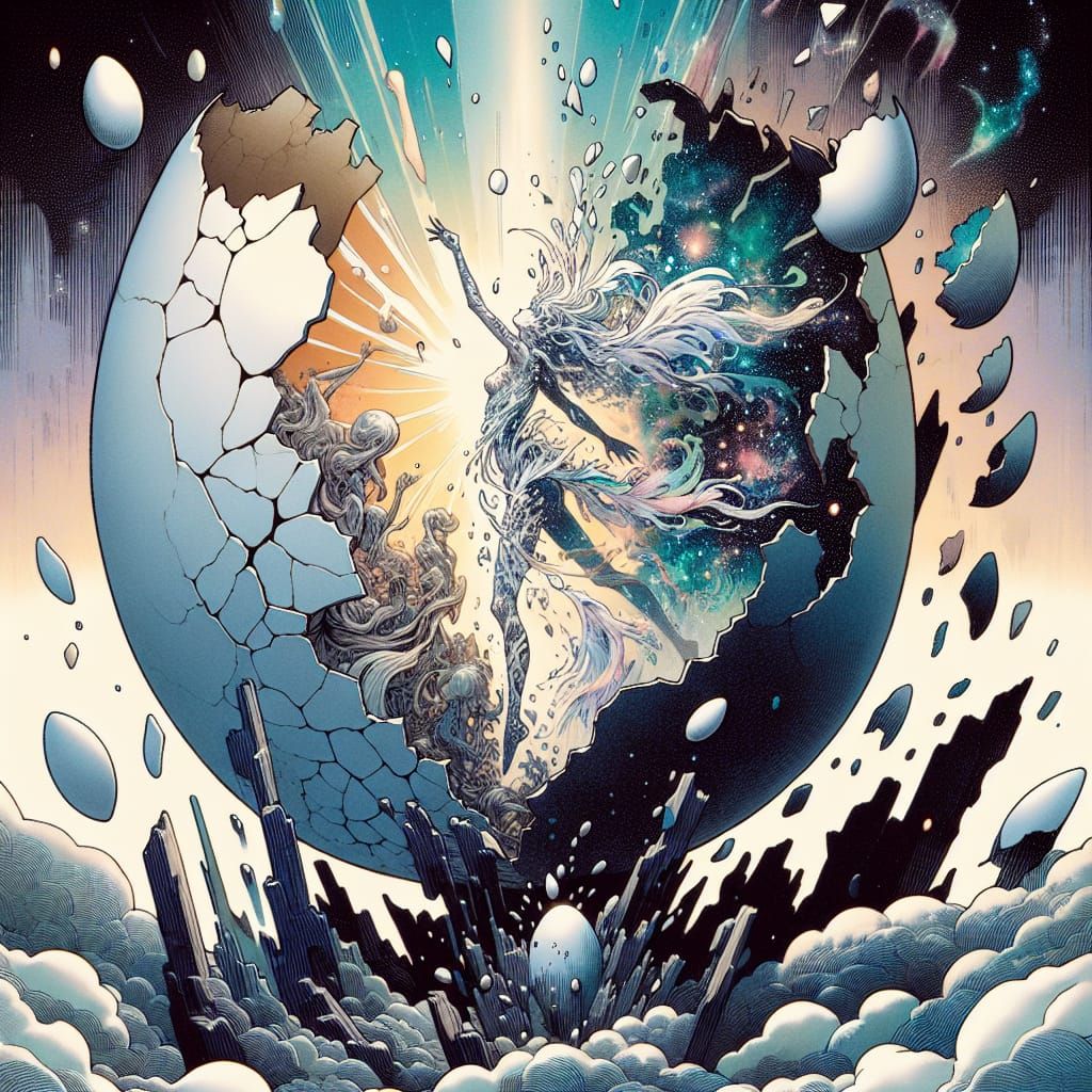 Ethereal Dreamscape: Manga-Style World Transformation