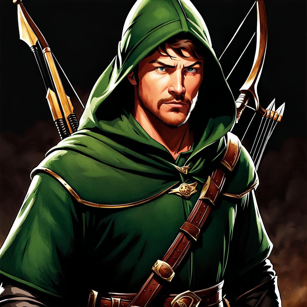 Robin Hood: Heroic Outlaw Stealing from the Rich