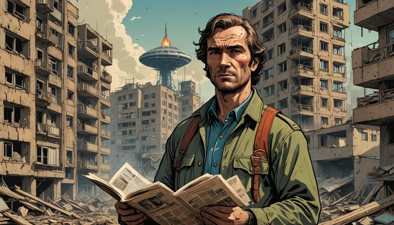 Archaeologist in Chernobyl: Comic Book Cover