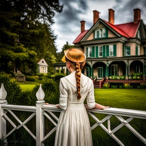 Anne of Green Gables: Hyperrealistic Distant View