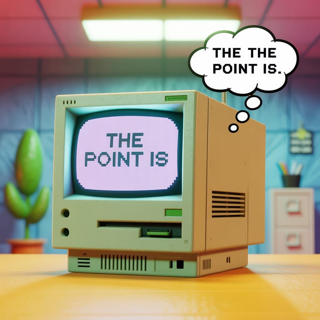 Karen the Computer from Spongebob in Vintage Style