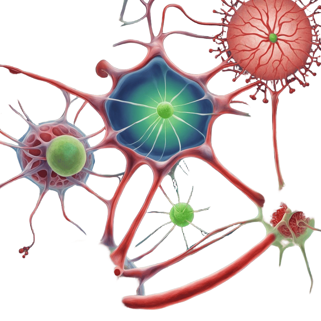 Cells Engage in Cosmic Battle Against Chimeric Crimson