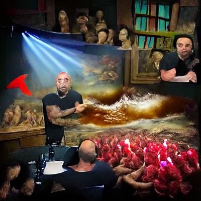 Joe Rogan Parting the Red Sea: AI Rendition
