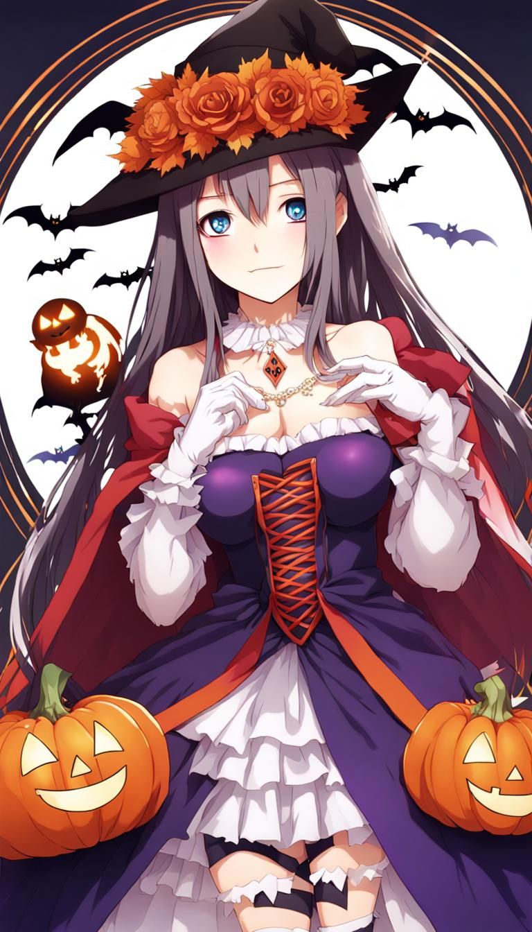 Elizabeth Báthory in Halloween Dress, Anime Style