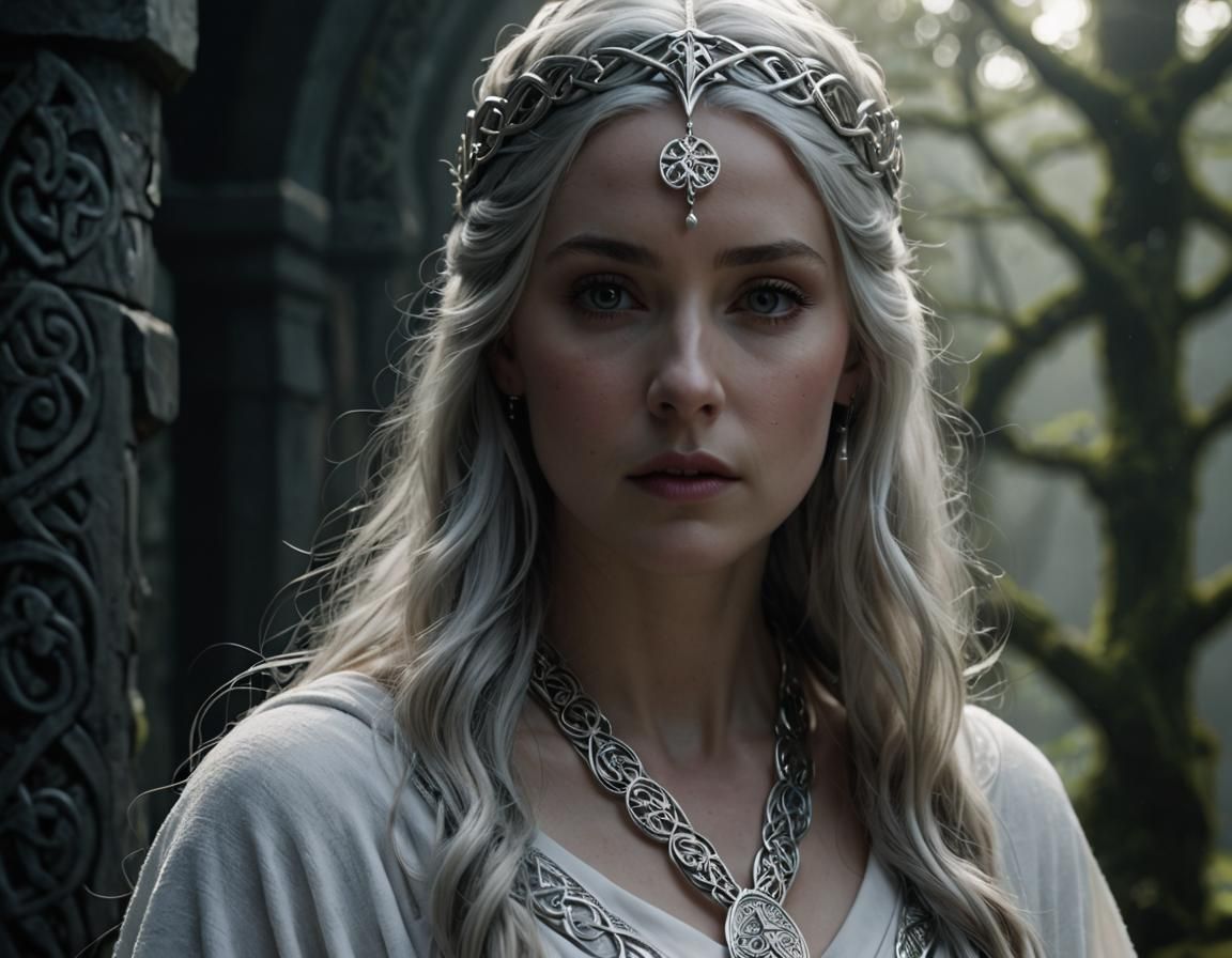 Arianrhod: Celtic Goddess in Ethereal Light