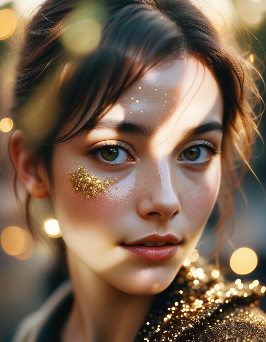 Warm, Soft Focus Portrait with Golden Hour Lighting