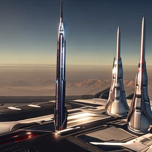 Illium Cityscape in Mass Effect Universe