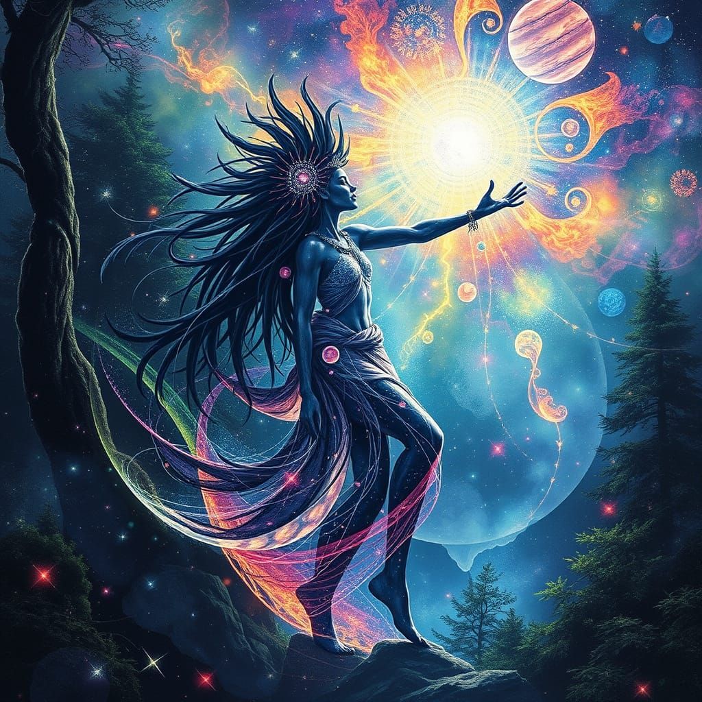 Forest Dancer Astral Illustration