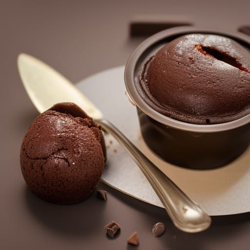 Delicious Chocolate Pudding Close-Up Photography
