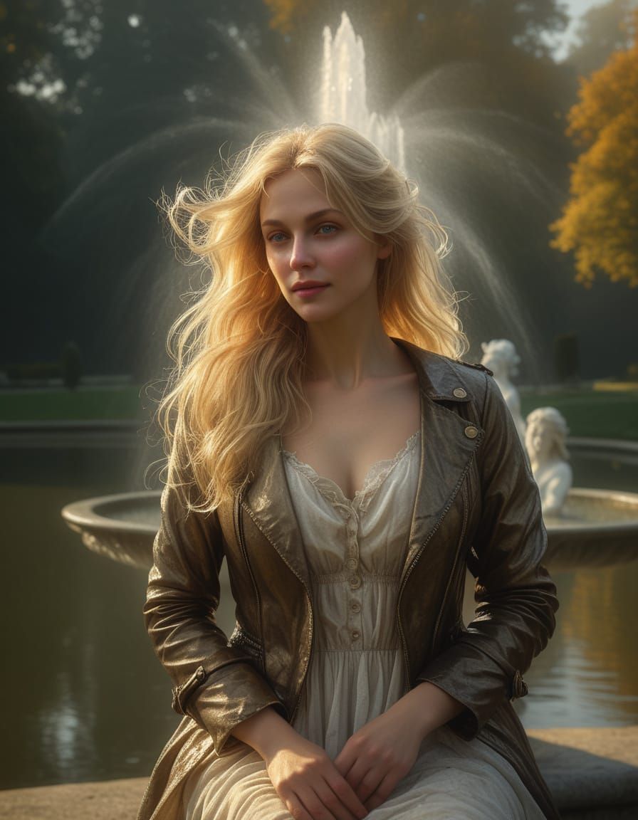 A Petite Woman in Ethereal Morning Light