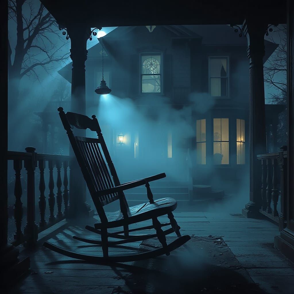 Haunted Mansion: Rocking Chair in Dark Fantasy Style