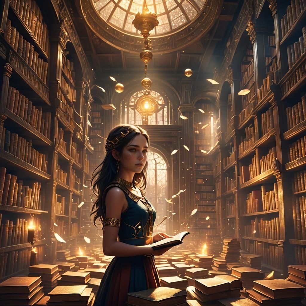 Books Overflowing with Imagination: Matte Painting