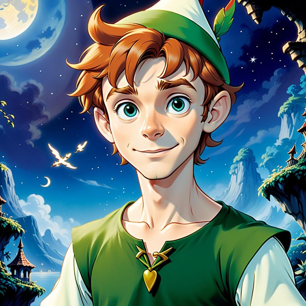 Peter Pan in Don Bluth Animation Style