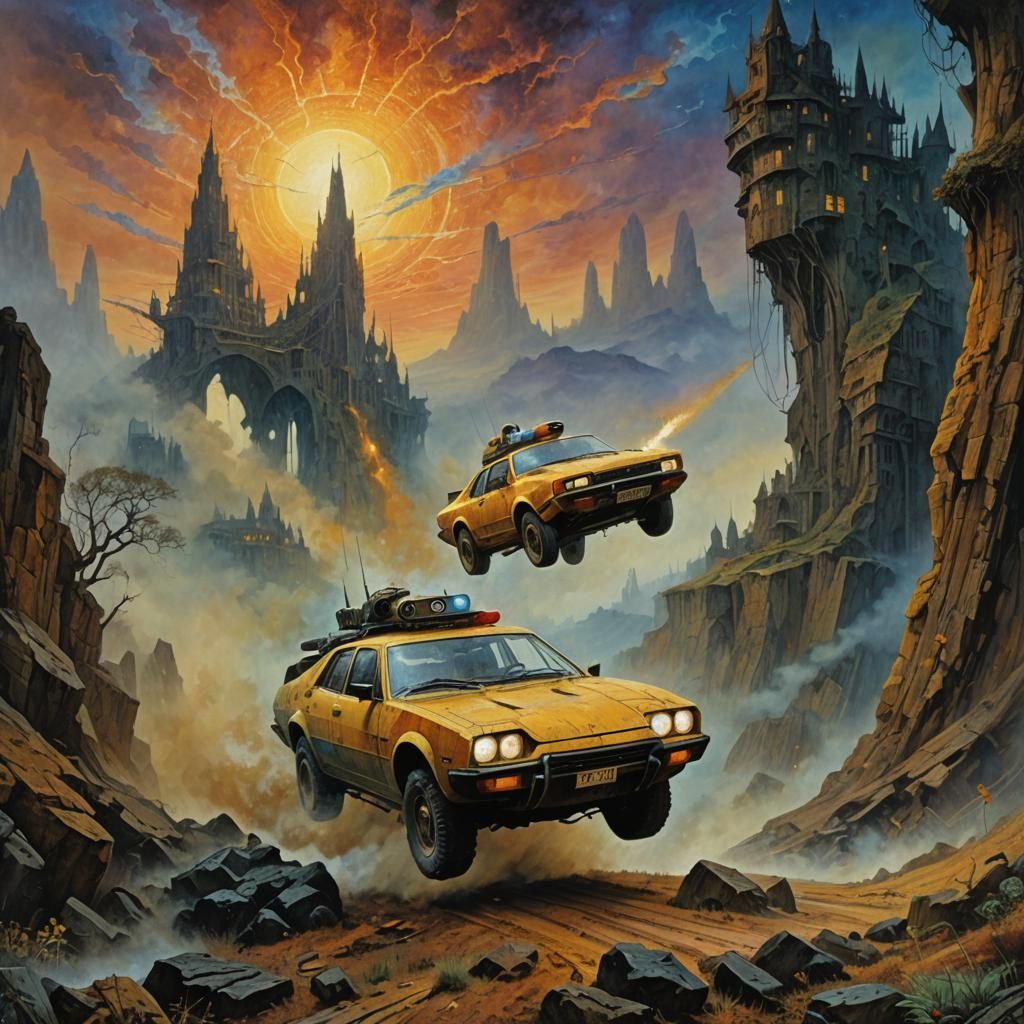 Dystopian Sci-Fi Chase: A Visionary Masterpiece