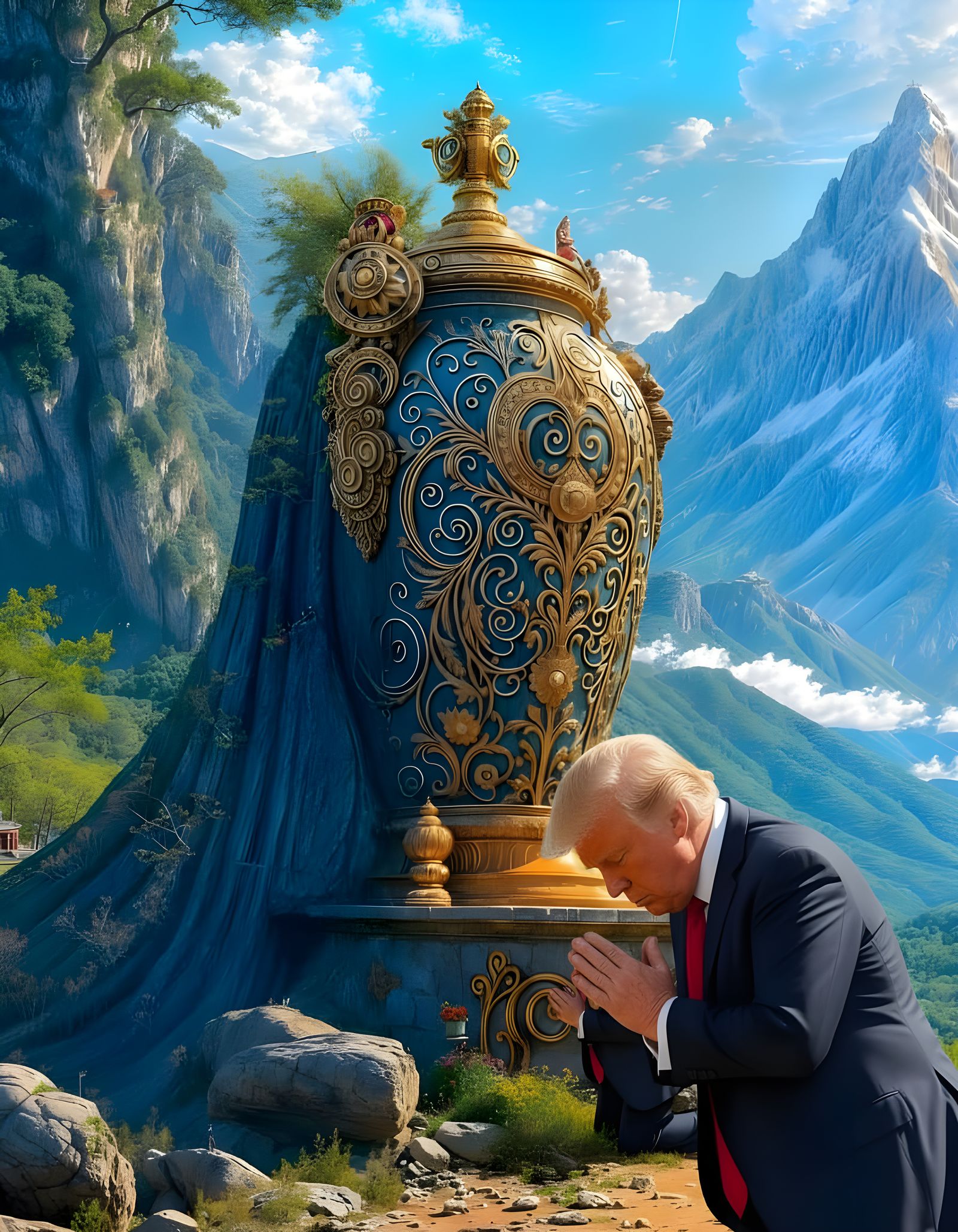 Photorealistic Plasma Love Pot on Soul Mountain