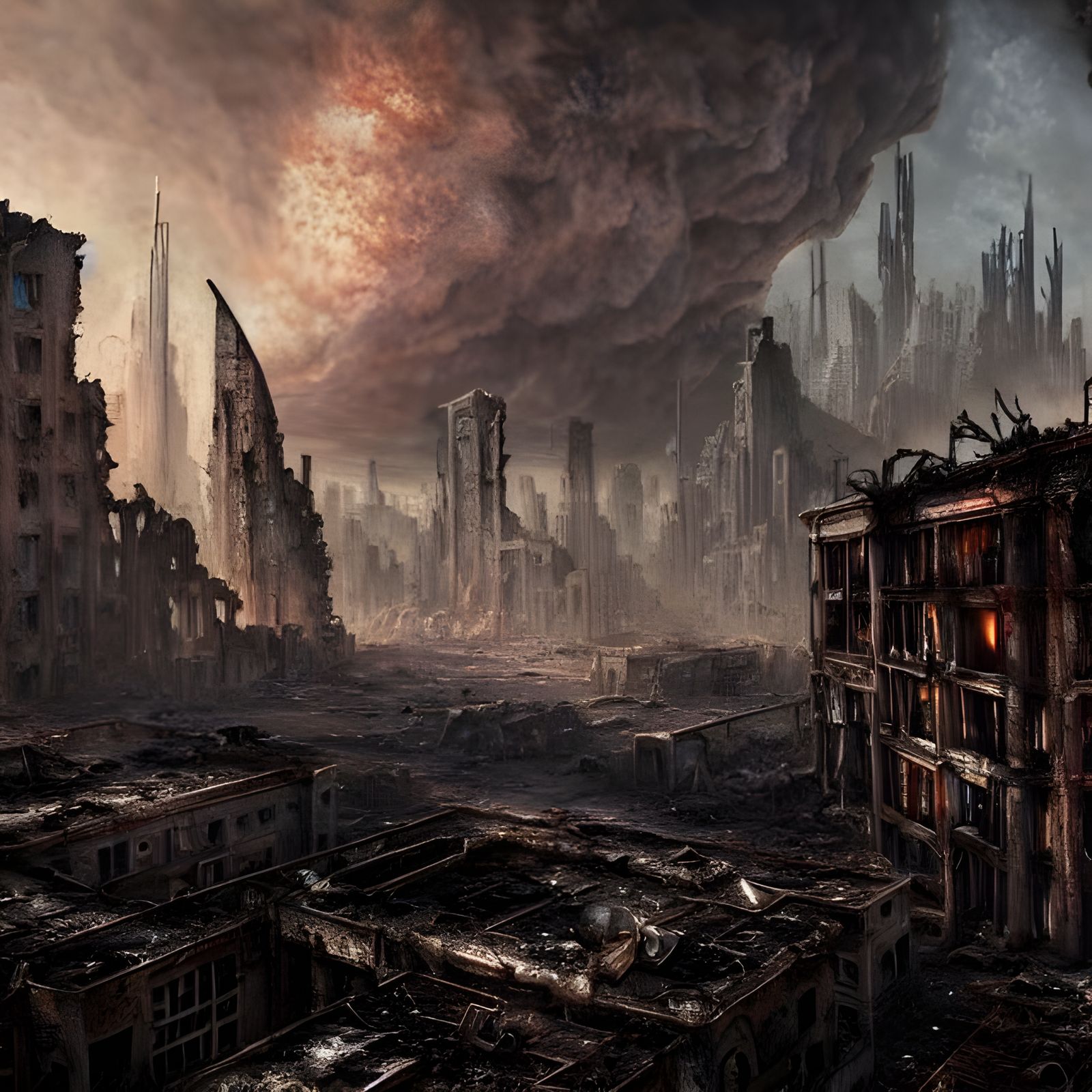 Dystopian Post-Apocalyptic City Ruins in Unreal Engine 5