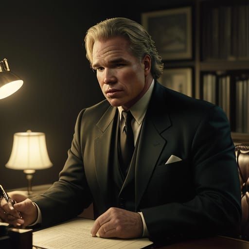 2020 Val Kilmer plays the late great Marlon Brando as an older man writing a novel.