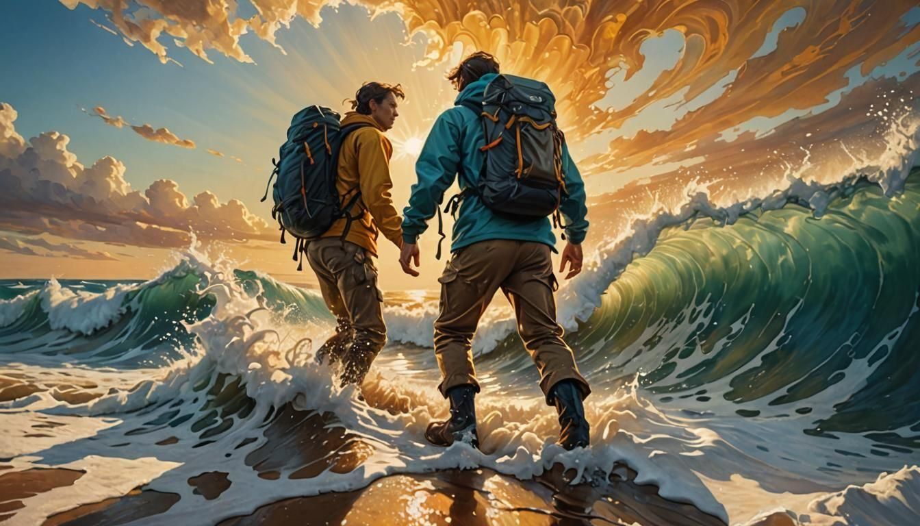 Surreal Ocean Hiking Adventure