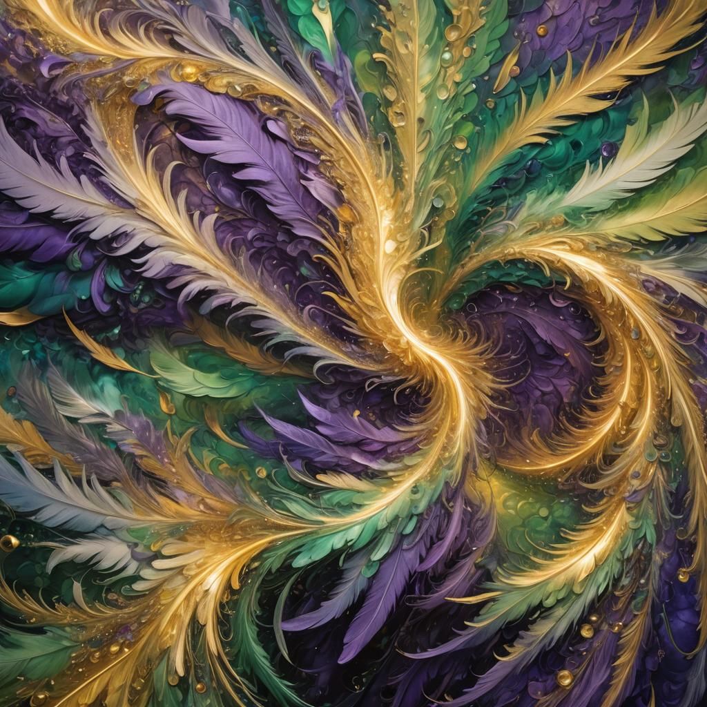 Angels and Devils Merge in Surrealist Vortex