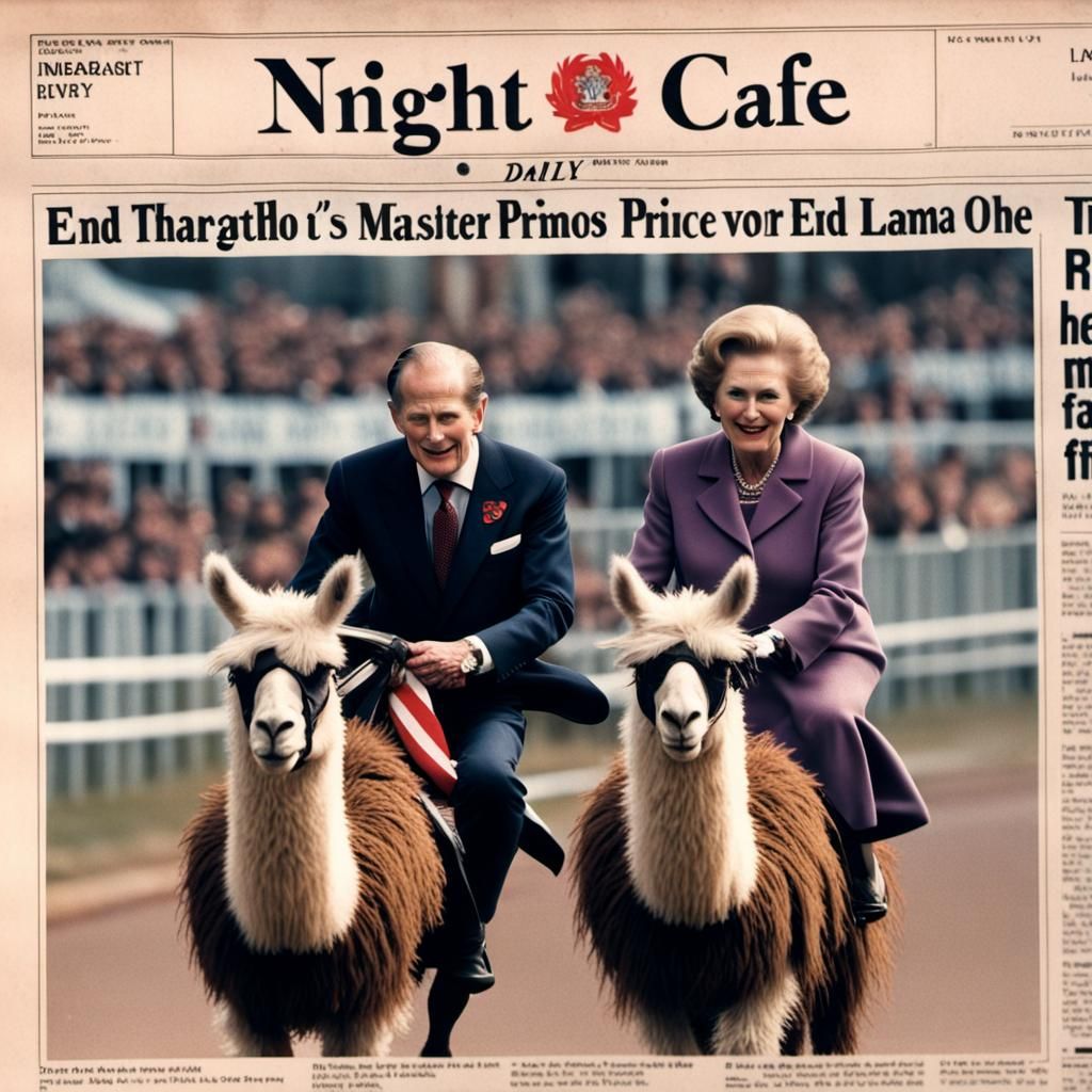 England's Prince Philip and Prime Minister Margaret Thatcher...