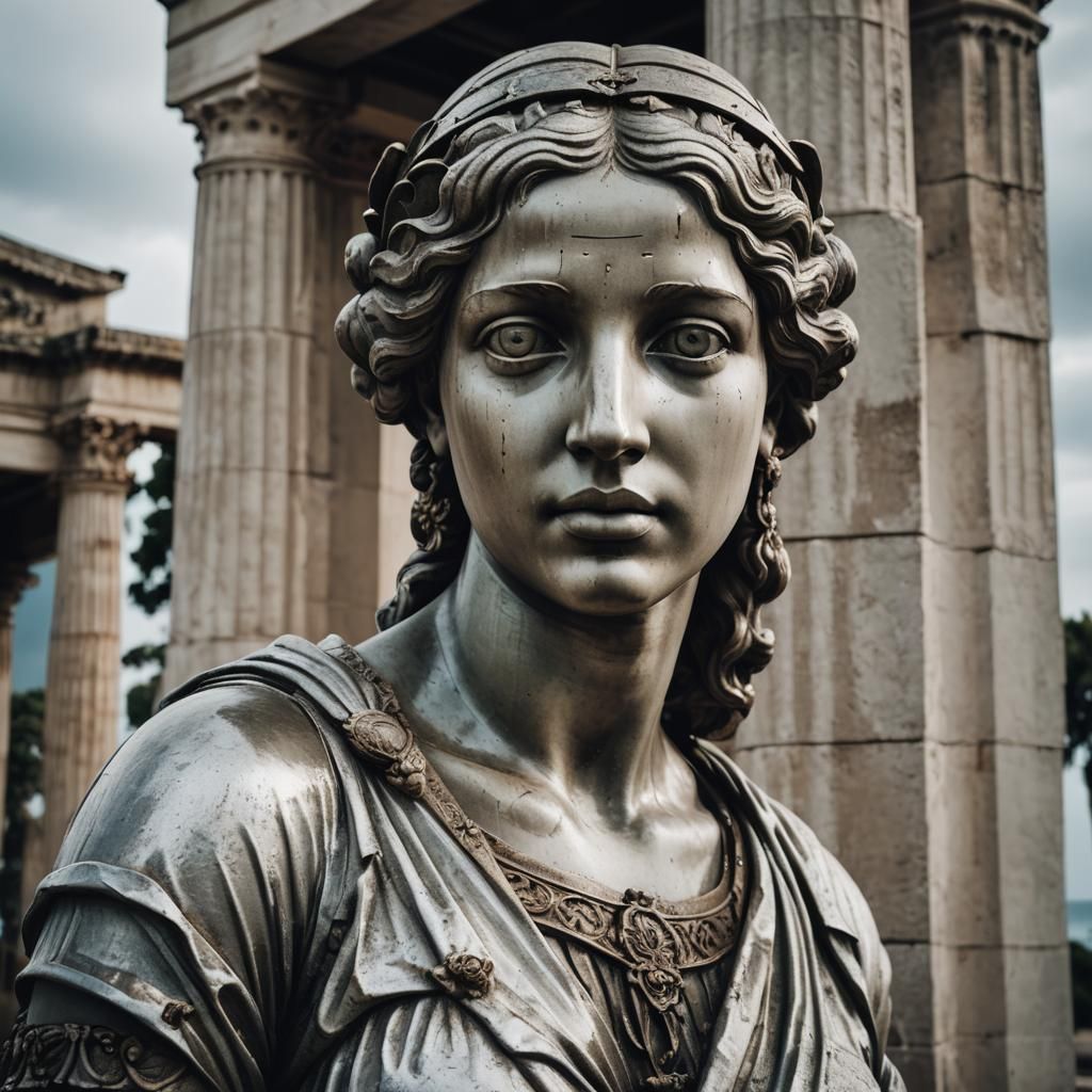 statue of Venus de Milo, made of metal