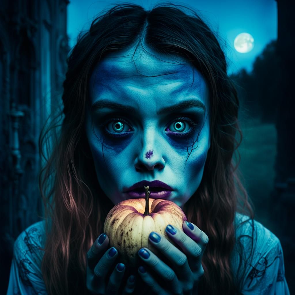 Haunted Gothic Mansion in Tim Burton Style