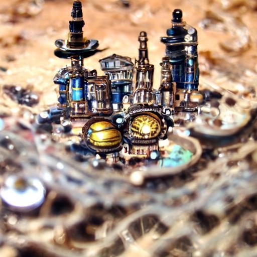 Steampunk City on Jupiter