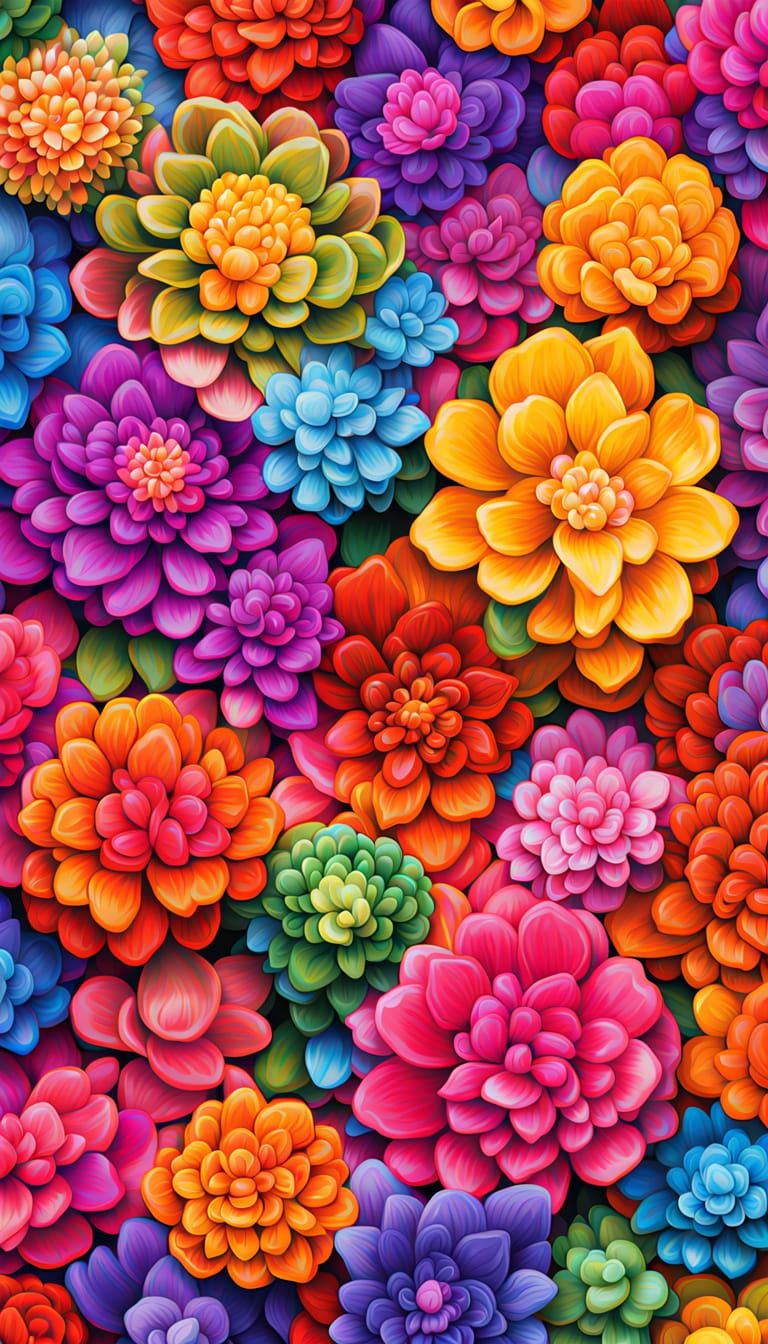 Vivid Splash Art Capturing Cute Happy Feelings