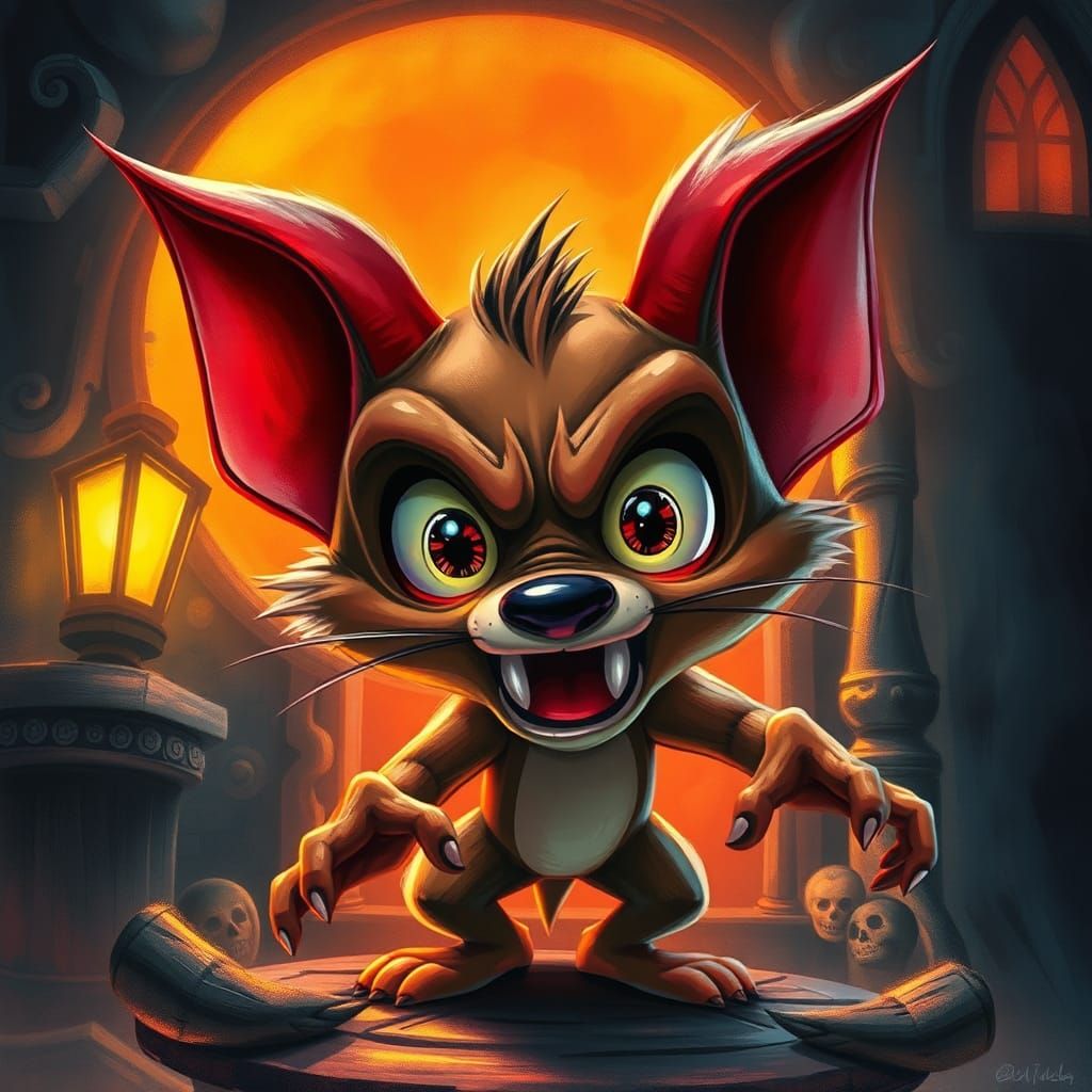 Chibi Taz in Haunted House: Looney Tunes Halloween