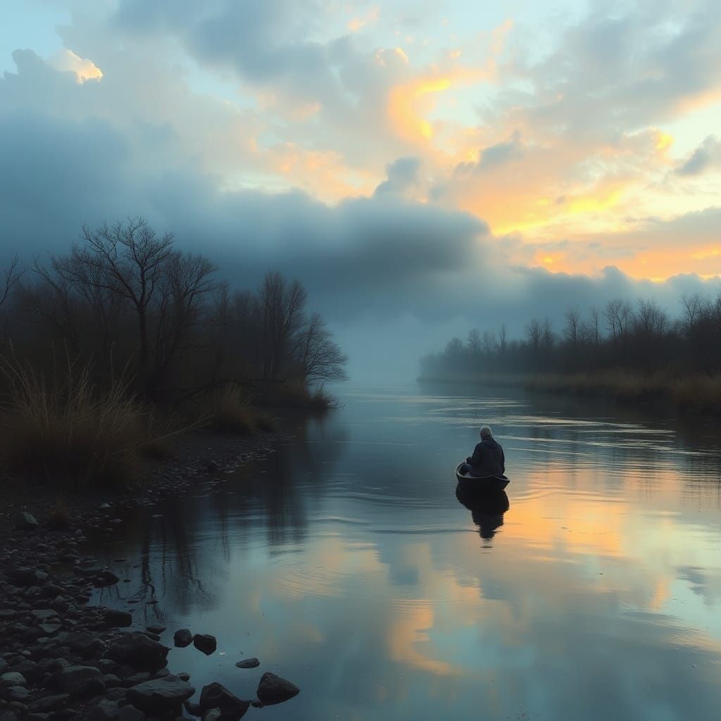 Nostalgic River of Dreams: A Journey of Hope