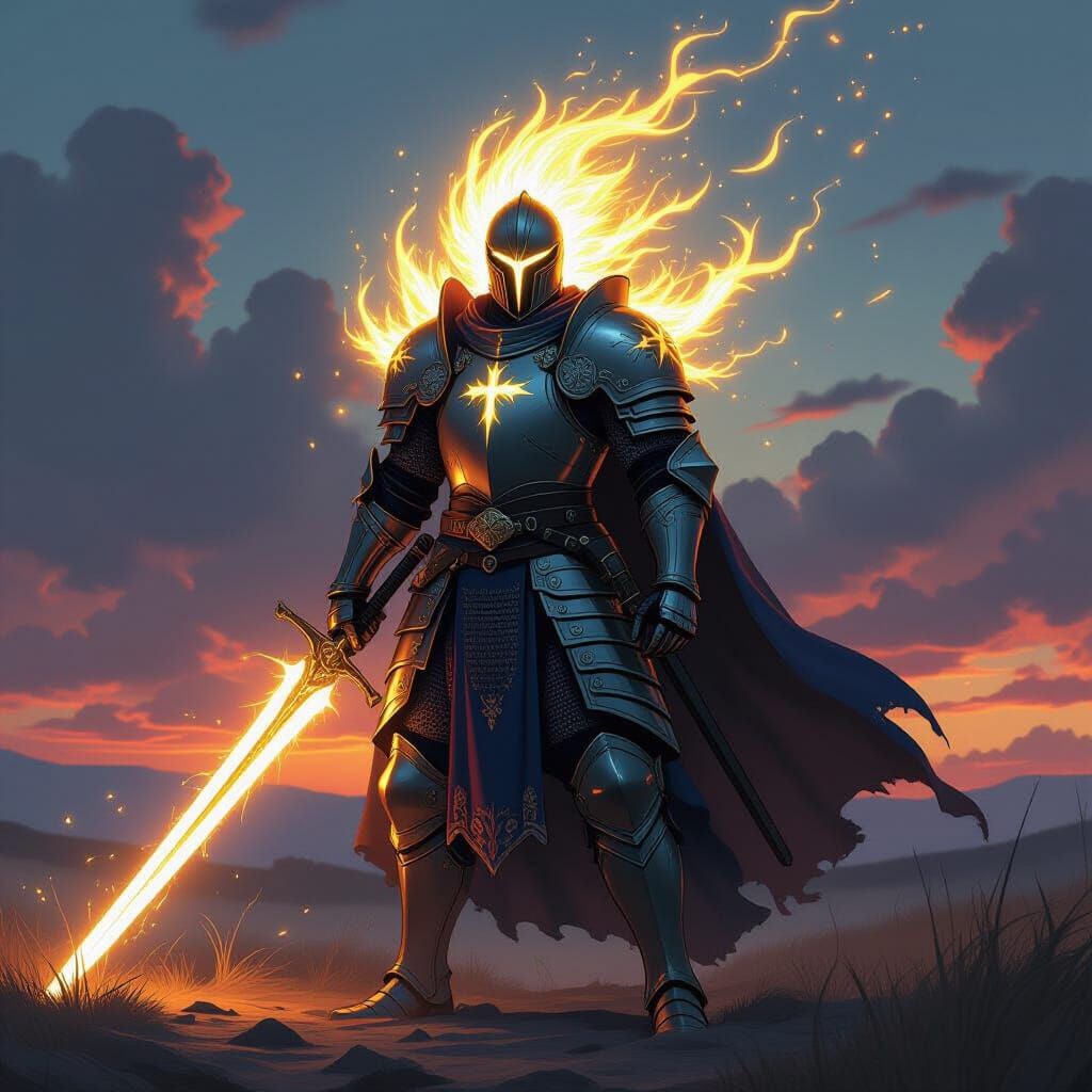 Super Saiyan Knight Templar on Battlefield