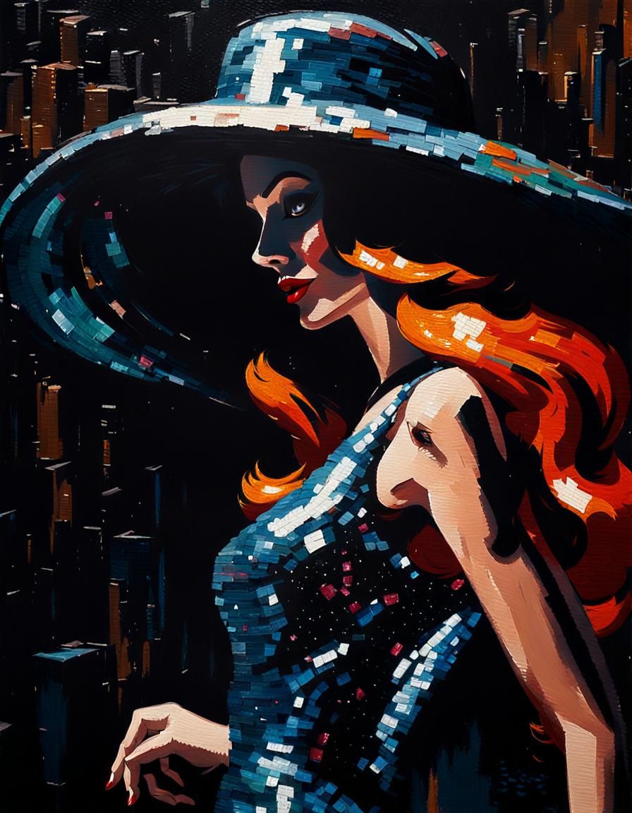 Jessica Rabbit in Impasto Style With Ominous Lighting
