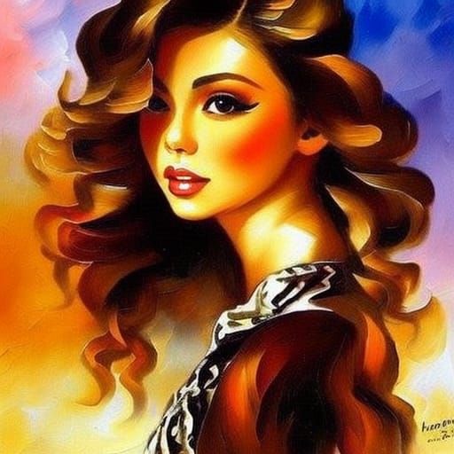 Chihuahua Portrait in Colorful Impressionist Style