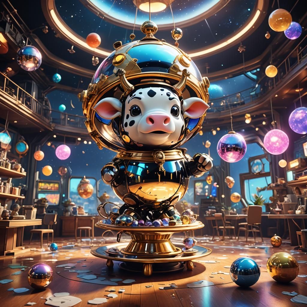 Surreal Oddities in a Cinematic 3D Landscape