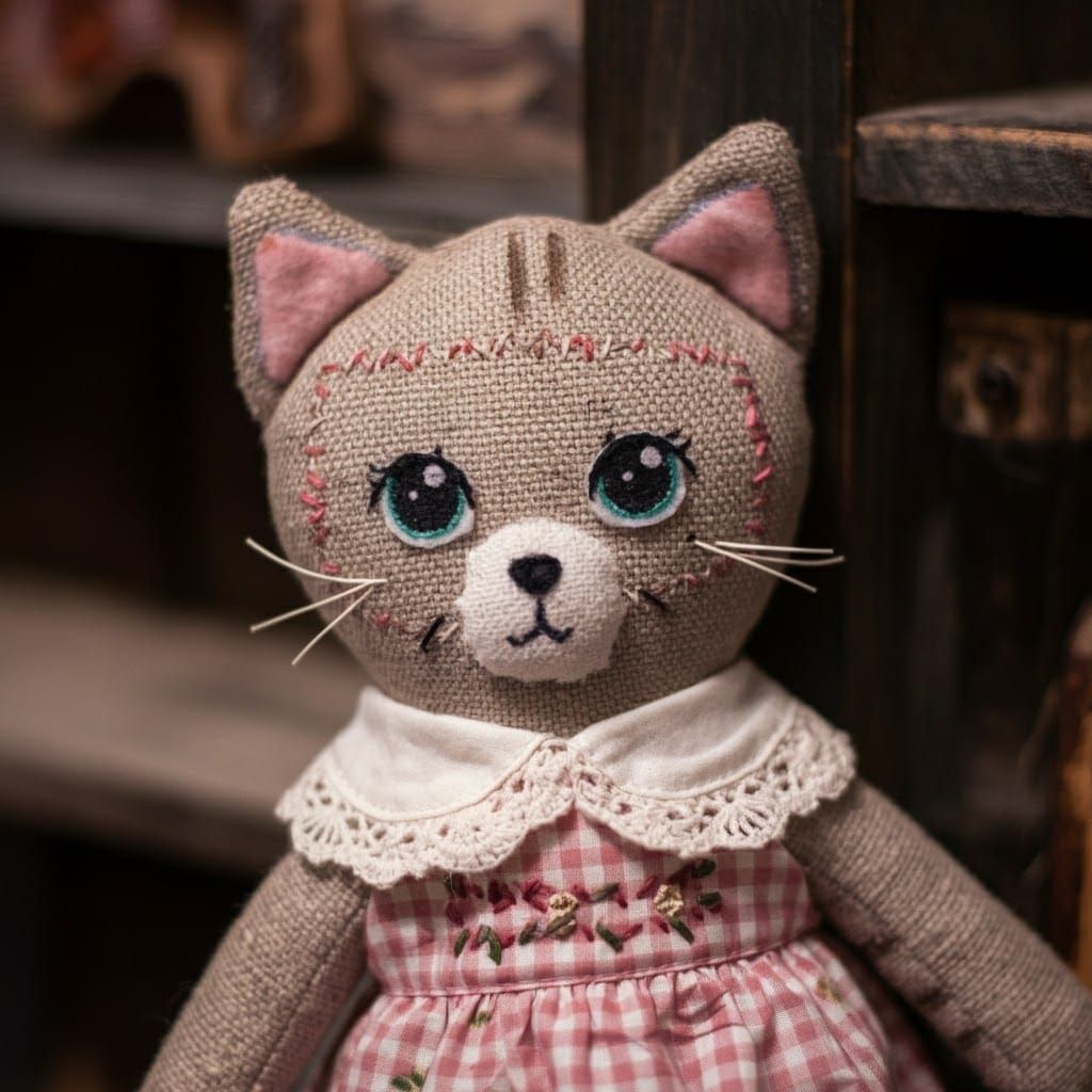 Burlap Cat Ragdoll in Anime Key Visual Style