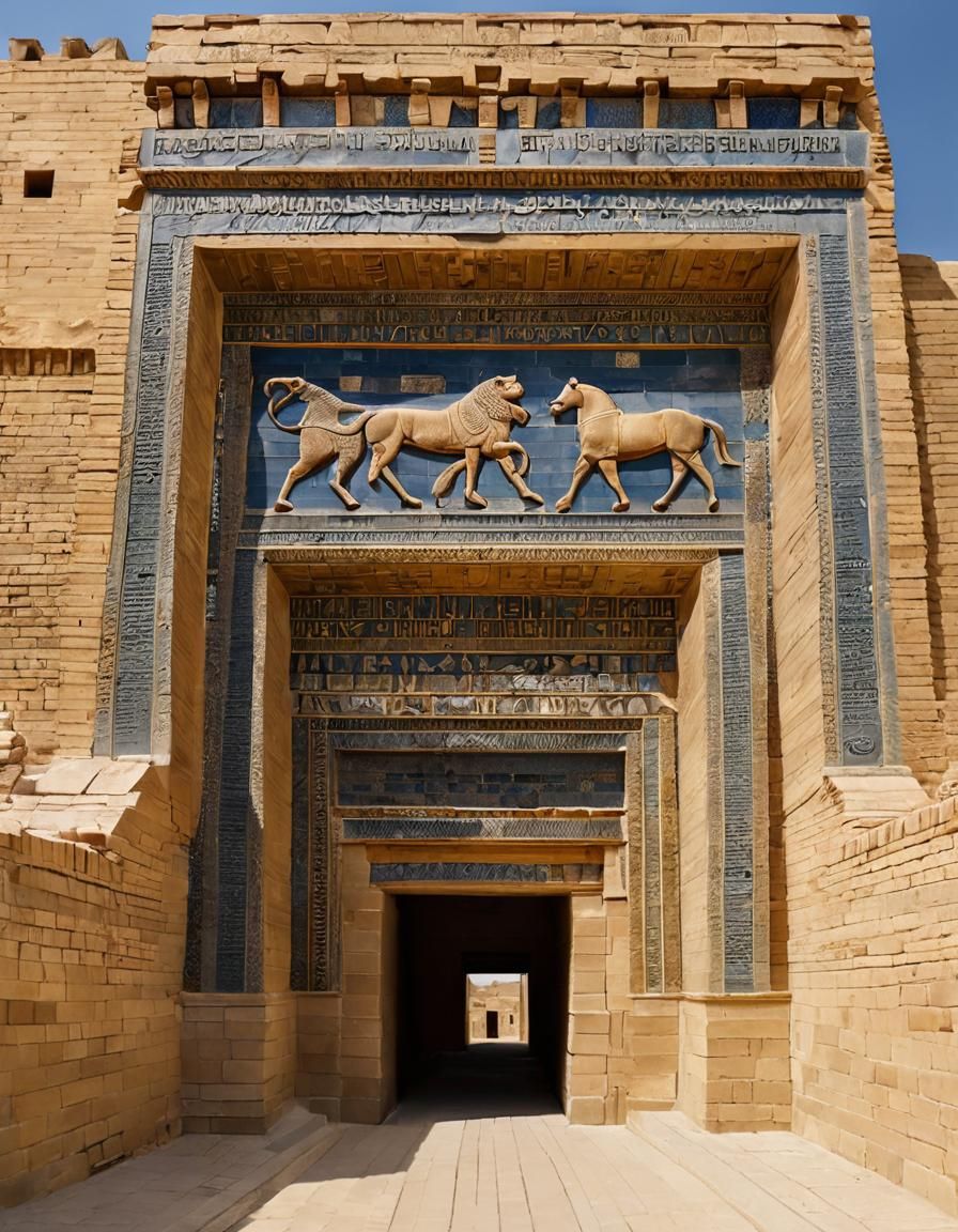 The Ishtar Gate of Ancient Babylon